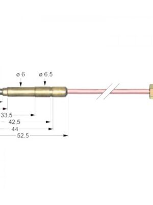 Termocupla SIT M9x1 L 600mm conexiune ø6.0(6.5)mm 107609