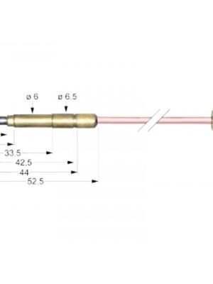 Termocupla SIT 850mm M9x1 conexiune ø6.0(6.5)mm 107611