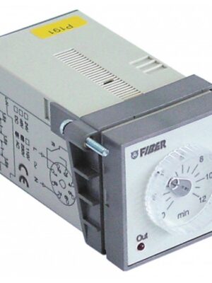 Timer FIBER E58F47 0-12min 230VAC 45x45mm  360318