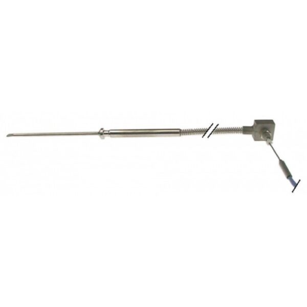 Sonda temperatura tip termocupla J (Fe-CuNi) -40 +250°C cablu cu 2 fire 1700mm ø4x100mm  379949