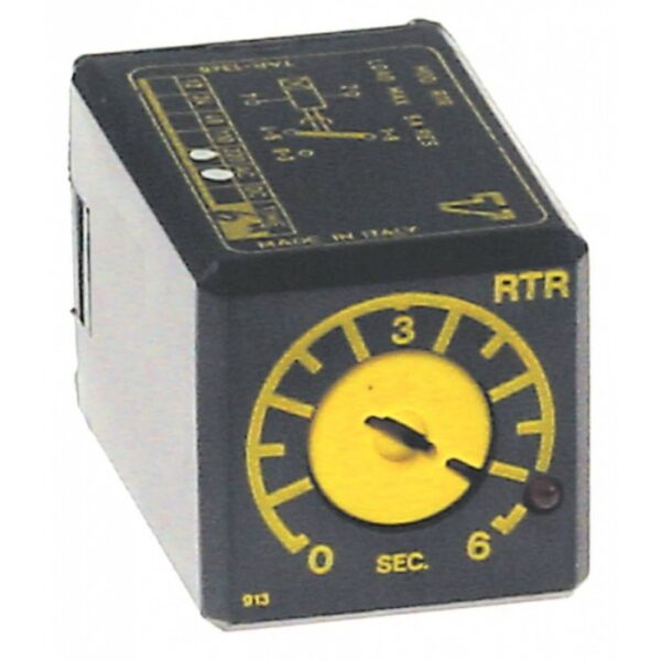 Timer TECNOLOGIC RTR12DS06S 6s 230VAC 34x34mm  380639