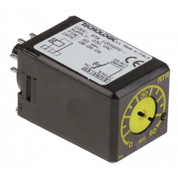 Timer TECNOLOGIC RTR12DS60S 60s 230VAC  380640