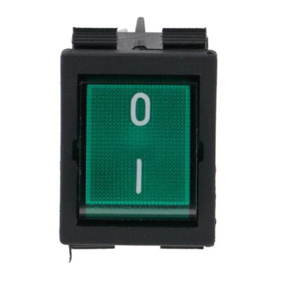 Intrerupator (buton) basculant verde 250V 16A  301019