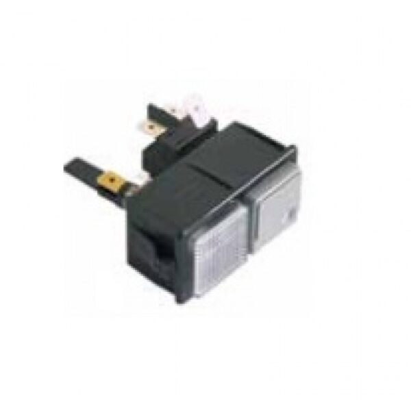 Comutator (intrerupator) combinatie blocare 28.5x52.6mm, 2CO, indicator luminos, 250V, 16A 345465