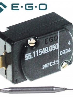 Termostat siguranta 245°C 12A bulb Ø6x77mm capilar 2290mm EGO 55.11549.050  375120