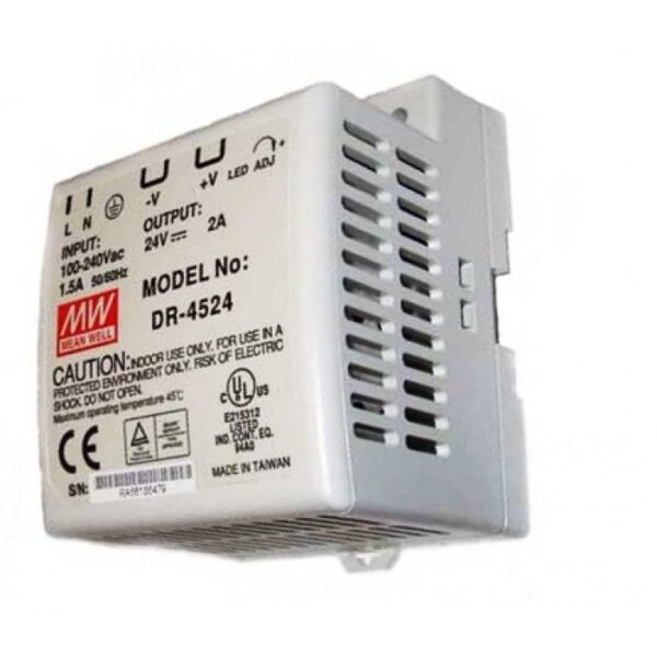 Alimentator pulsatoriu 48W, 24VDC MEAN WELL  DR45-24