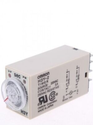 Releu de timp (timer) 60s, 220V, OMRON  H3Y-2