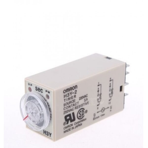 Releu de timp (timer) 60s, 220V, OMRON  H3Y-2