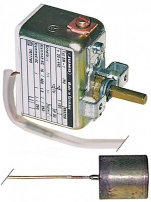 Termostat reglabil 20-500°C bulb ø20mmx21mm capilar 1000mm  375105