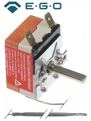 Termostat reglabil 100-400*C, 1NO, 16A, bulb ø3.9mmx163mm, capilar 830mm 375530