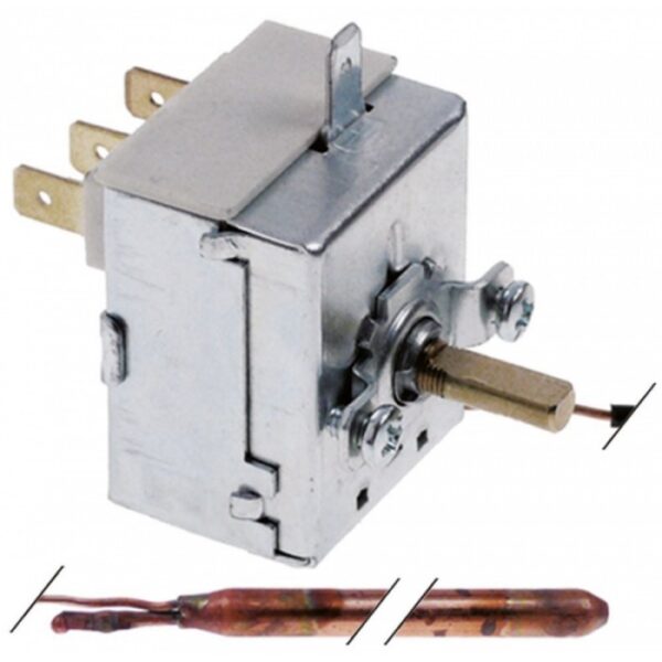 Termostat reglabil 0-90°C 1-pol 1CO 16A sonda ø 6,5mm sonda L 98mm  375920