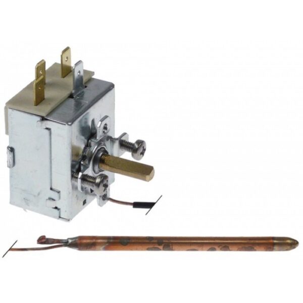 Termostat reglabil 0-90°C 1-pole 1CO 16A ø sonda 6,5mm  390457