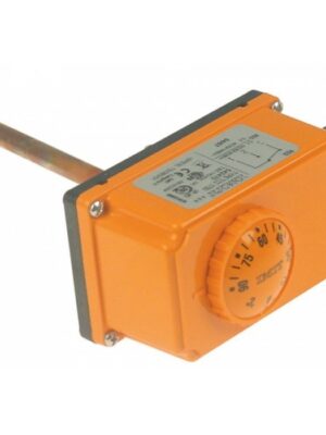 Termostat tija reglabil 0-90°C 1CO 1 pol 16A sonda surub ø 8mm 250V M20x1.5  390497