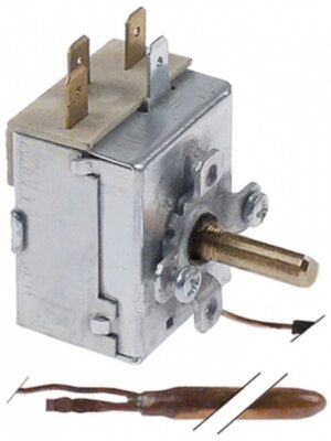 Termostat reglabil 0-86°C 1 pol 1CO 16A ø sonda 6,5mm  390704