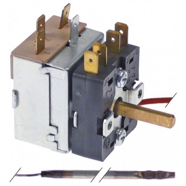 Termostat reglabil 76-300°C 1 pol 1CO 16A ø sonda 3mm  390905