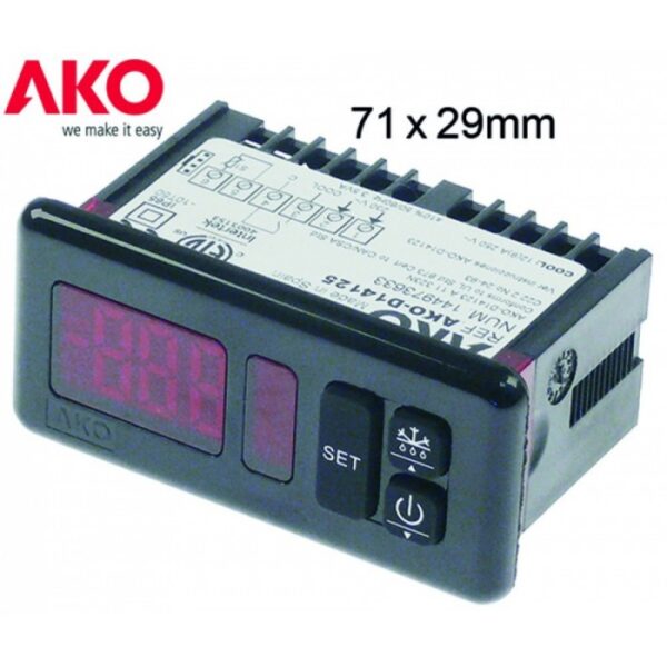 Controller electronic AKO D14125 -50...+99/+150°C 230VAC 379408