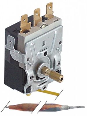 Termostat reglabil 0-95°C 1 pol 1CO 16A bulb ø6x145mm capilar 480mm  390127