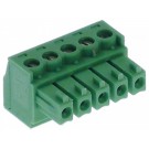 Conector pentru placi electronice 5cu -poli dimensiuni de fixare 3.8mm 551355